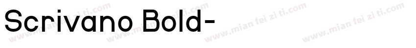 Scrivano Bold字体转换